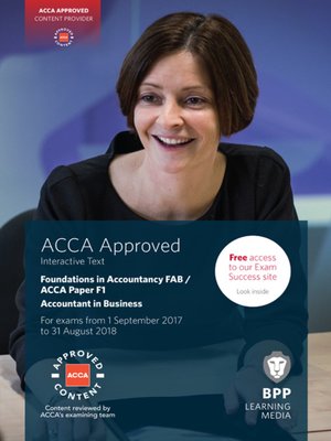cover image of FIA Foundations of Accountant in Business FAB (ACCA F1): Interactive Text
